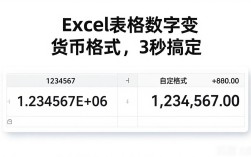 Excel表格数字变货币格式，3秒搞定
