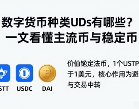 数字货币种类UDs有哪些？一文看懂主流币与稳定币
