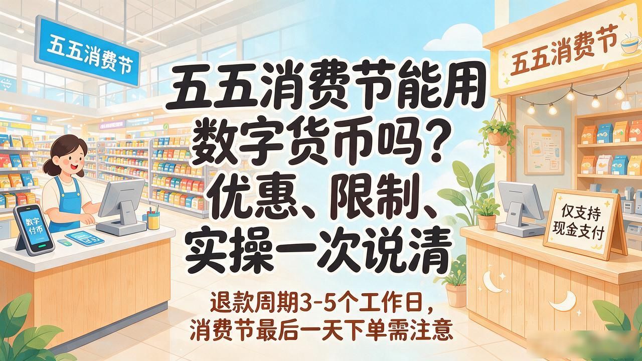 五五消费节数字货币_数字人民币五五消费节优惠_满减返币活动