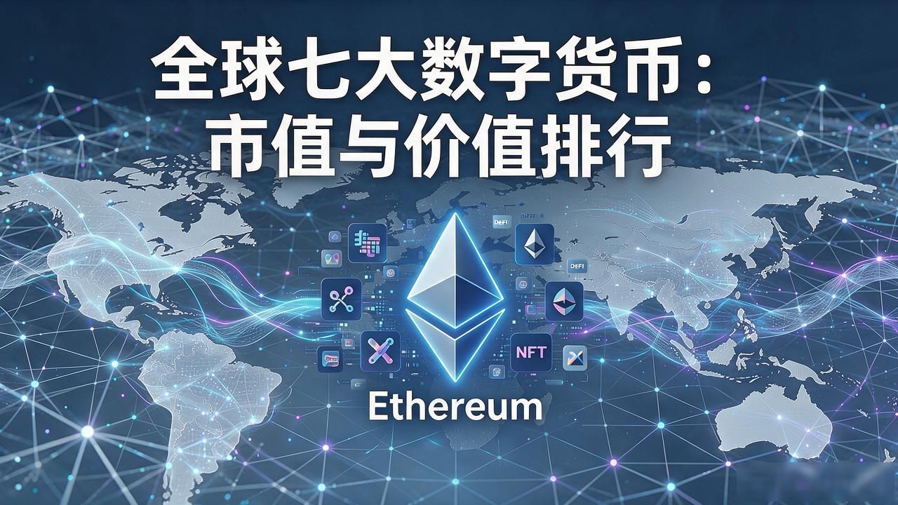 比特币以太坊等主流数字货币市值占比_2026年全球数字货币核心资产格局_全球七大数字货币