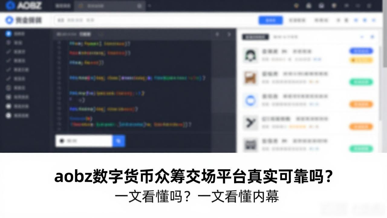 aozb是什么数字货币众筹交易平台_AOBZ平台投资风险_AOBZ数字货币众筹平台分析