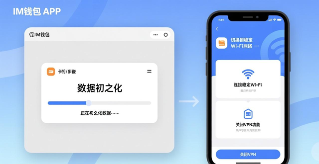 下载im钱包时常见的错误与解决方法,助你顺利进入数字资产管理的世界。_IM钱包官网下载_IM钱包数据初始化卡顿解决方法