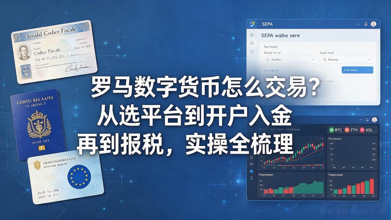 罗马加密货币交易平台选择指南_意大利数字货币开户税务申报流程_罗马数字货币怎么交易